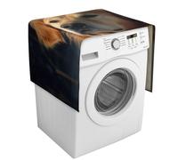 Copertura per lavatrice Golden Retriever con tasche portaoggetti per lavatrice e asciugatrice, copertura antipolvere 137,9 x 52,1 cm, per frigorifero e cucina, decorazione per la casa