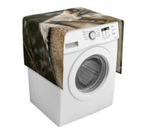 Copertura per lavatrice Snow Mountain Wild Wolf con tasche portaoggetti, protezione antipolvere per lavatrice e asciugatrice, copertura antipolvere per frigorifero e elettrodomestici da cucina