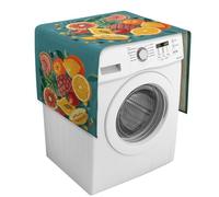 Copertura per lavatrice Tropical Fruit Paradise, con tasche portaoggetti, antipolvere per lavatrice e asciugatrice, copertura antipolvere per frigorifero e elettrodomestici da cucina