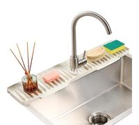 Copertura per lavello da cucina - Paraspruzzi in silicone da 70 cm, paraspruzzi per lavello, per bagno, ristorante, piano di lavoro, sotto lavello, camper, dietro lavello