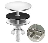 Copertura per lavello in acciaio inox, coperchio per rubinetto da 5 cm, a prova di perdite, tappo per foro da cucina, buona tenuta, per rubinetto da cucina, bagno