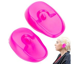 Copertura per le orecchie per tinture per capelli, protezione dal calore, in silicone, riutilizzabili, per la permanenza dei capelli, coperture per doccia