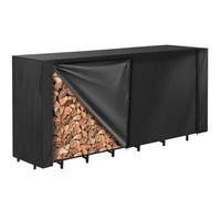 Copertura per legna da ardere, copertura per scaffali da ardere, copertura resistente alle intemperie, 244 x 61 x 107 cm, tessuto Oxfürd 600D, aperture di ventilazione rivolte verso il basso