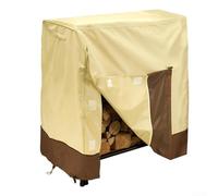 Copertura per legna da ardere dal design efficiente con caratteristiche di flusso d'aria, mantiene il legno fresco e pronto (beige)