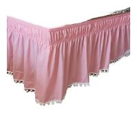 Copertura per letto a baldacchino, in tinta unita, elastica, per letti singoli, matrimoniali, matrimoniali, king size, rosa, 180 x, perfetta per uso domestico o in hotel