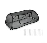 Copertura per letto da giardino rialzata in rete, 115 x 55 x 45 cm, con paletti, rete di protezione per piante di uccelli, per verdure, fiori, frutta, per gabbia in nylon per tenere fuori gli animali