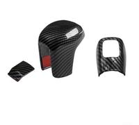 Copertura per leva del cambio in fibra di carbonio, set di 3 pezzi in ABS nero, per Civic di decima generazione 2016-2020, migliora lo stile degli interni e il comfort di guida per gli appassionati di