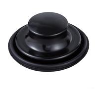 Copertura per lo smaltimento dei rifiuti del lavandino in acciaio inossidabile con efficace sistema di filtraggio anti intasamento (tappo del lavandino, nero)