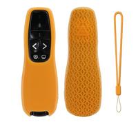 Copertura per Logitech Wireless Presenter R400,Custodia protettiva in morbido silicone Guscio antiurto antiscivolo per R400 telecomando di presentazione (arancione)