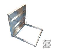 Copertura per lucernario HatchSecure in acciaio inox resistente per accesso al tetto e pozzo per una protezione esterna durevole e un facile accesso