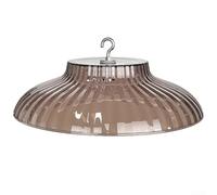 Copertura per mangiatoia per uccelli protetta a più punti utilizzando guscio in plastica PE, chiusure in acciaio inossidabile e guarnizione a compressione in silicone contro la pioggia (marrone)