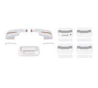 Copertura per maniglia della portiera sinistra esterna in ABS, adatta per specchietto retrovisore, copertura decorativa adatta per Raptor 2009-2014 (rosso) (bianco)