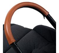 Copertura per maniglia in pelle ecologica in poliuretano, compatibile con passeggino Cybex Melio Carbon, custodia paraurti per passeggino, accessorio per passeggino (per paraurti, marrone)