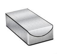 Copertura per mansarda argentata per scale, isolamento in alluminio resistente con cerniera per l'accesso, barriera termica riduce la perdita di calore e la polvere, adatta per apertura standard di