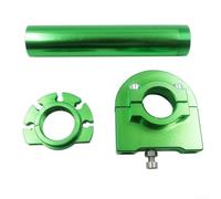 Copertura per manubrio dell'acceleratore in alluminio CNC per moto, con comodo design ergonomico antiscivolo, vestibilità precisa per un'ampia gamma (verde)