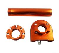 Copertura per manubrio dell'acceleratore in alluminio CNC per moto, con comodo design ergonomico antiscivolo, vestibilità precisa per un'ampia gamma (arancione)