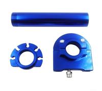 Copertura per manubrio dell'acceleratore in alluminio CNC per moto, con comodo design ergonomico antiscivolo, vestibilità precisa per un'ampia gamma (blu)