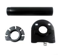 Copertura per manubrio dell'acceleratore per moto, in lega di alluminio CNC, design ergonomico antiscivolo per un migliore controllo e una guida fluida (nero)