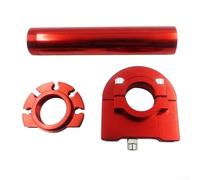 Copertura per manubrio dell'acceleratore per moto in lega di alluminio CNC, design ergonomico antiscivolo per un migliore controllo e una guida fluida (rosso)