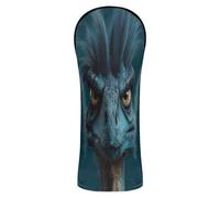 Copertura per mazza da golf, alla moda, con dinosauro neo-realismo, in pelle di alta qualità, impermeabile, con targhetta numerica per copertura per putter in legno