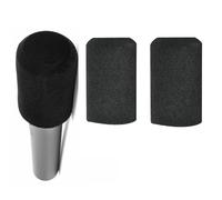 Copertura per microfono in spugna per JBL PartyBox, filtro antipop anti-saliva, lavabile, in schiuma, antivento, per feste (nero nero)