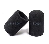 copertura per microfono personalizzata Parabrezza schiuma copertura microfono isolamento scudo Ancoraggio Intervista Cuffie Antivento (cilindro)