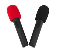 Copertura per microfono portatile senza fili, colorata, antivento, anti-saliva e lavabile, in spugna per microfono wireless JBL PartyBox Encore 2/Encore (rosso)