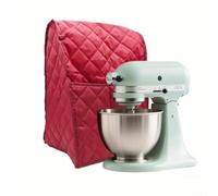 Copertura per mixer con supporto antipolvere con tasca organizer - Custodia protettiva impermeabile per Kenwood - Borsa trapuntata per elettrodomestici 45 x 31 x 27 cm (rosso)