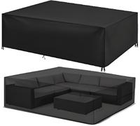 Copertura per mobili da esterno, 320 x 100 x 75 cm, impermeabile, resistente ai raggi UV, copertura per mobili da giardino, protezione per mobili da giardino, per tutte le condizioni atmosferiche