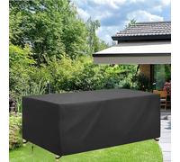 Copertura per mobili da esterno, 350 x 200 x 110 cm, protezione rettangolare per tavolo e sedie, impermeabile, tessuto Oxford 600D, resistente alle intemperie, per tutte le stagioni
