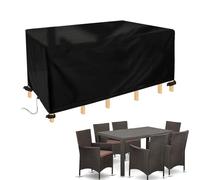 Copertura per mobili da esterno 600D impermeabile, 260 x 120 x 75 cm, copertura protettiva per divano da giardino, resistente alle intemperie, per tutte le stagioni