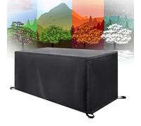 Copertura Per Mobili da Giardino - 110x90x70cm(LxWxH) Panno Oxford Impermeabile Anti-UV Antivento Copertura da Tavolo da Giardino per Tavole in Legno Rattan Bench Divano, Sedie Protezione Tavolino