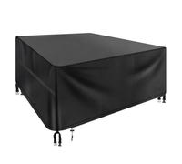 Copertura Per Mobili da Giardino Confezione di coperture for mobili da giardino con presa d'aria, impermeabile, antivento, anti-UV, resistente, antistrappo, 210D Oxford, for tavolo da giardino.(180X12