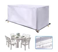 Copertura per Mobili da Giardino Copertura per Tavolo da Giardino, 140x80x60cm/LxWxH Coperture per Mobili da Giardino, Telo Protettivo Impermeabile Tessuto Oxford Impermeabile Anti-UV Antipolvere
