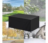 Copertura per mobili da giardino da esterno, 265 x 135 cm, 600 D, in tessuto resistente alle intemperie, resistente ai raggi UV, impermeabile, per tutte le stagioni, copertura per divano da giardino