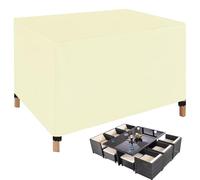 Copertura per Mobili da Giardino, Impermeabile 420D Oxford Copertura Tavolo Esterno,Copertura per Tavolo Giardino Antipolvere Protezione Tavoli e Sedie,Copritavolo Rattan Copri Copridivano