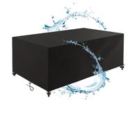 Copertura per mobili da giardino, impermeabile, resistente agli strappi, 220 x 90 x 110 cm/LxPxA 420D, in tessuto Oxford, per esterni, patio, tavolo, impermeabile, antivento, protezione invernale da
