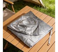 Copertura per mobili da giardino, in tessuto Oxford 420D, impermeabile, resistente al sole, con cinghia, 211 x 76 x 30 cm, colore nero