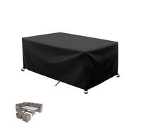 Copertura per Mobili Da Giardino,Mobili Esterno Copritavolo 180x110x100cm/LxWxH Copertura impermeabile per mobili da esterno,600d Telo Oxford rettangolare/Quadrato Telo Tavoli Sedie Da Cortile Anti-UV