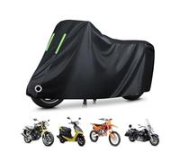 Copertura per moto impermeabile per KSR Code 150|Coprimoto con Fori per Blocco,Borsa di Conservazione & Riflessione Notturna|Copertura Anti Pioggia,Polvere,UV e Vento
