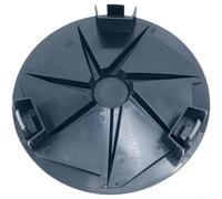 Copertura per mozzo ruota in plastica nera prolungata progettata per robot tosaerba A1 A1 ProA2, installazione semplice a scatto, blocca sporco e detriti come pratico accessorio protettivo di ricambio