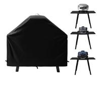 Copertura per Ninja XSKUNSTAND Supporto da esterno con due tavolini laterali, accessori per grill da esterno per Ninja Woodfire Grill OG700/800/900 e forno per pizza serie OO100, impermeabile e