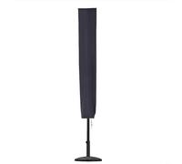 Copertura per ombrellone da esterno in tessuto Oxford 600D, impermeabile e antipolvere, con rivestimento in PVC e cerniera, adatta per ombrelloni da 2-3 m (nero, 153 x 30 cm)