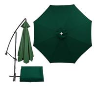 Copertura per ombrellone da esterno, tettoia di ricambio per ombrelloni da giardino a 6/8 costole, impermeabile, protezione UV, tessuto rotondo in poliestere, verde, 3,5 m, parasole resistente.
