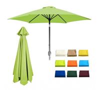 Copertura Per Ombrellone Da Giardino 6/8 Stecche, Telo Di Ricambio Rotondo Per Ombrellone Da Cortile, 200 230 250 270 300cm, AntiUV 30+, Impermeabile, Nessuno Sbiadimento(Grass green,2.3M/8Ribs)