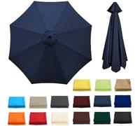Copertura per ombrellone da giardino, adatta per ombrelloni da 23,5 m, 6/8 stecche, impermeabile e resistente ai raggi UV, ideale per uso esterno, spiaggia e giardino, protezione resistente