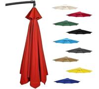 Copertura per ombrellone da giardino, resistente ai raggi UV, adatta a 6/8 stecche da 200 a 350 cm, impermeabile, accessorio per mobili da esterno per tutte le stagioni