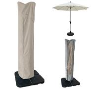 Copertura per ombrellone da patio Copertura per ombrellone resistente agli agenti atmosferici sbiadita con coulisse con cerniera adatta per ombrelloni da esterno a sbalzo da 7-11 piedi 15 piedi a dopp