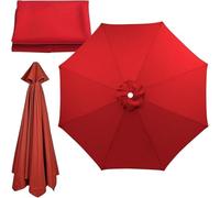 Copertura per ombrellone da patio, protezione UV, impermeabile e facile da installare, ideale per ombrelloni da mercato da 3,5 m, perfetta per terrazze e giardini, design a 8 stecche