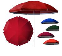 Copertura per ombrellone da tavolo da mercato, telo di ricambio impermeabile per ombrellone da giardino rotondo, parte superiore anti-UV 8/10 stecche per patio esterno cortile(Red 320cm/10ft 8 Ribs)